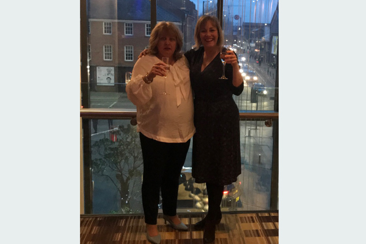 Supporting image: Helen Collins and Zoe Young narrowly missed out on Unsung Hero award, but we're still #KMPTProud!