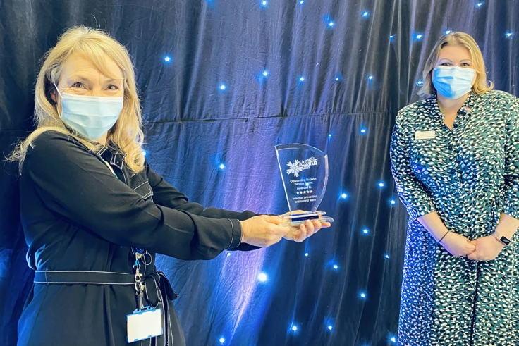 Member of the Infection Control Team with award