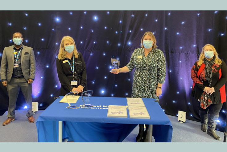 Infection Control team with award