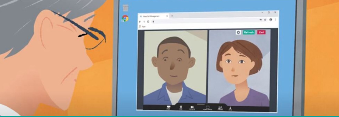 People having a video call