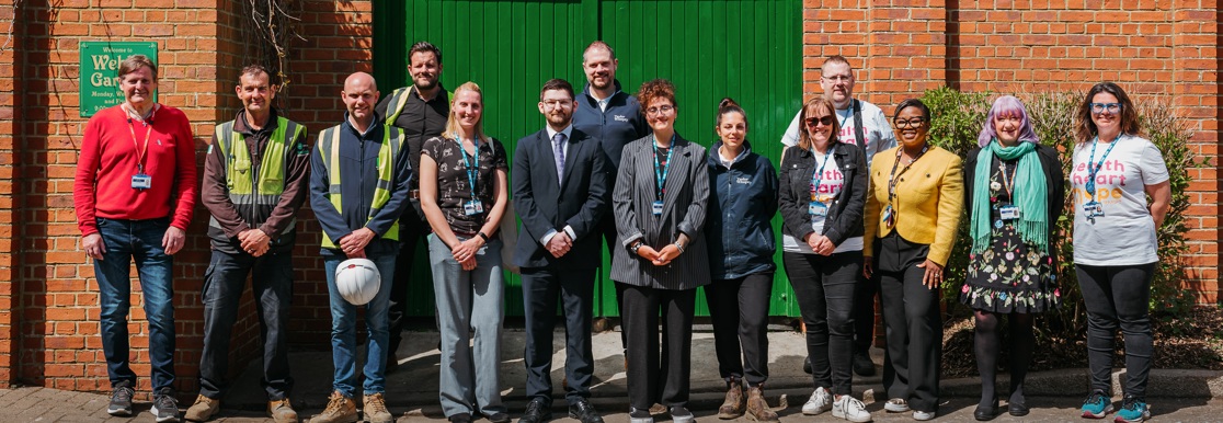 Charity trustees at Webbs Garden